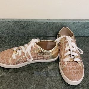 Michael Kors Starla gold sneakers 👟